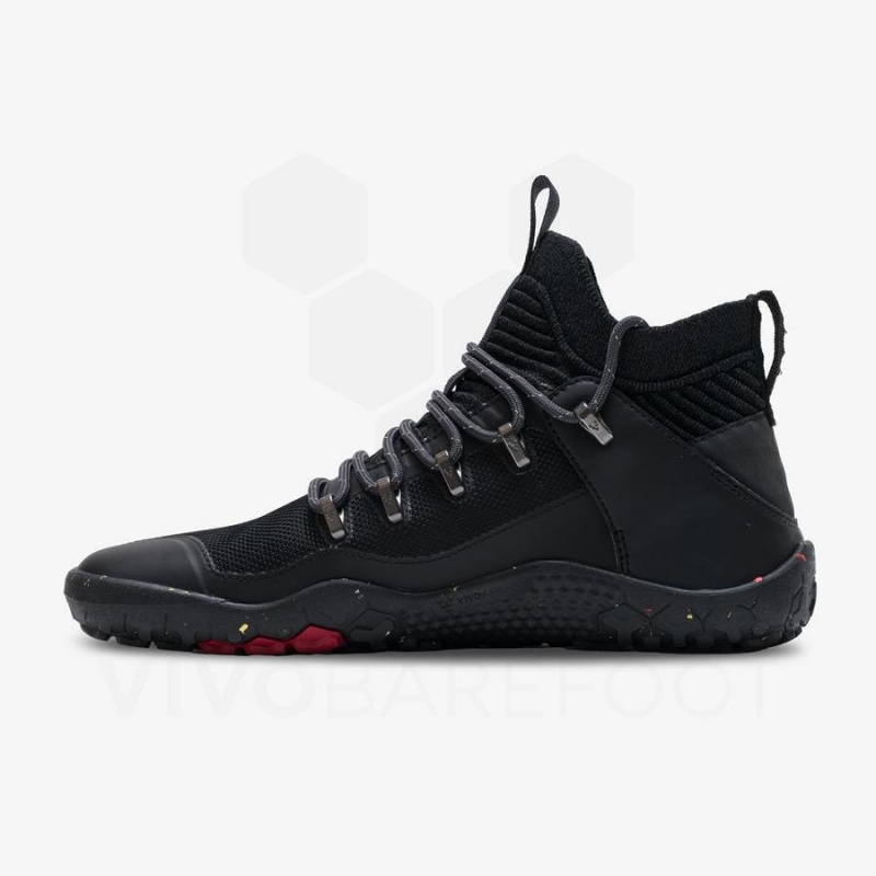 Men's Vivobarefoot Magna Trail II FG Trail Running Shoes Obsidian | NZ082IR