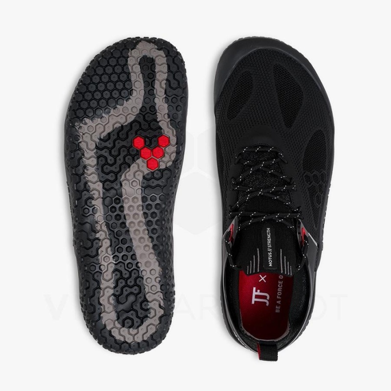 Men's Vivobarefoot Motus Strength JJF Training Shoes Obsidian / Dark Grey | NZ103NN