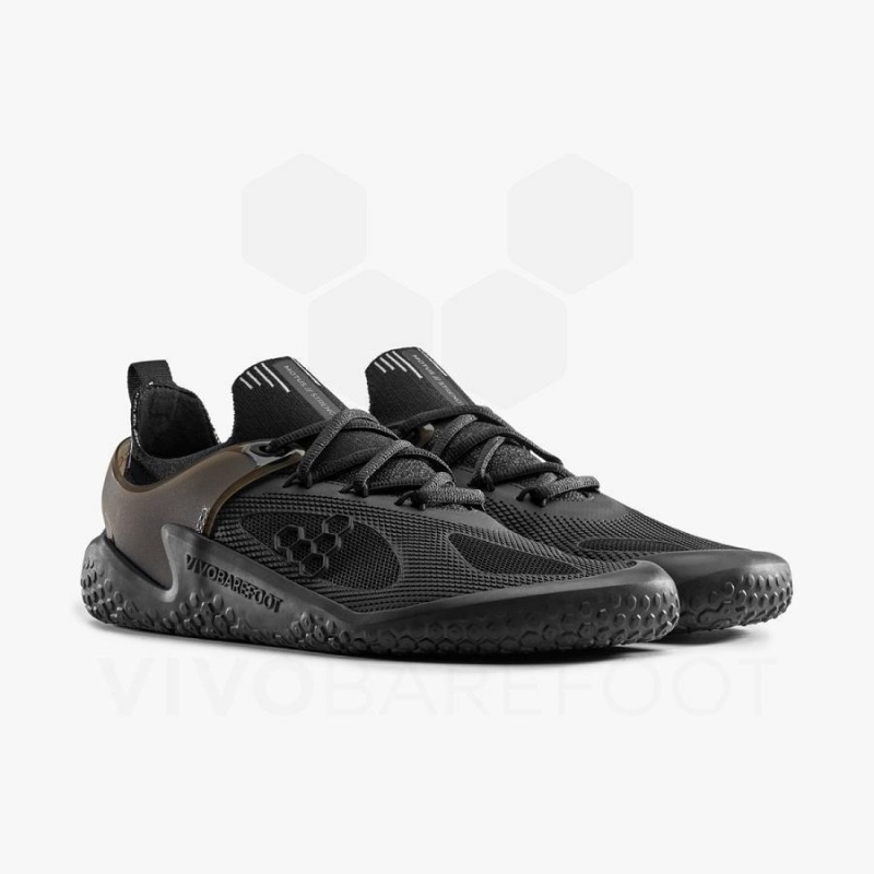 Men's Vivobarefoot Motus Strength Road Running Shoes Obsidian | NZ040YF