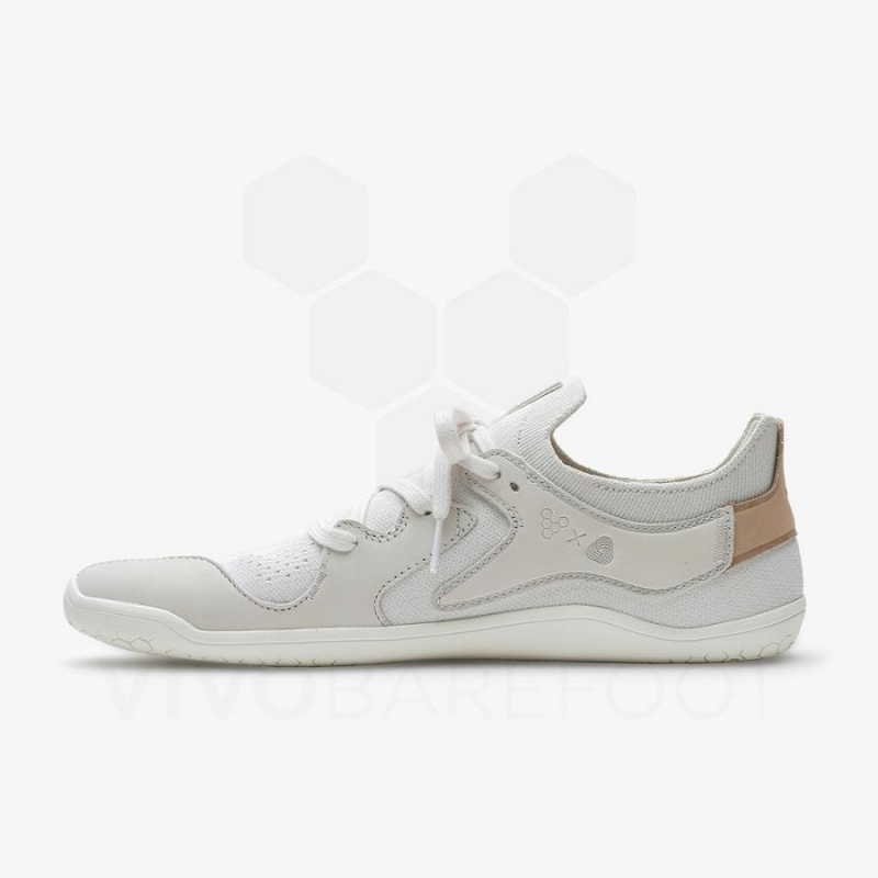 Men's Vivobarefoot Primus Asana Lifestyle Shoes White | NZ132KW