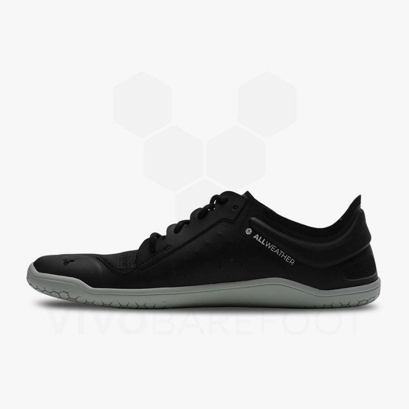 Men's Vivobarefoot Primus Lite All Weather Training Shoes Obsidian | NZ110GY