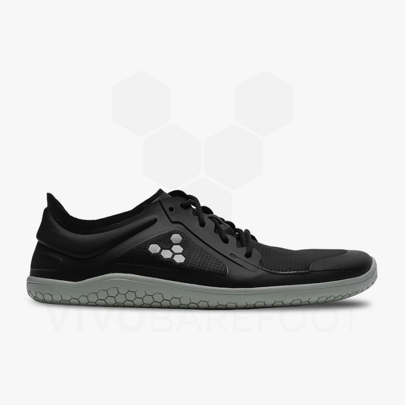 Men's Vivobarefoot Primus Lite All Weather Training Shoes Obsidian | NZ110GY