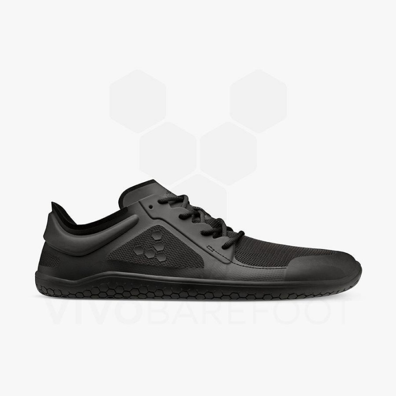 Men's Vivobarefoot Primus Lite III Training Shoes Obsidian | NZ089BA