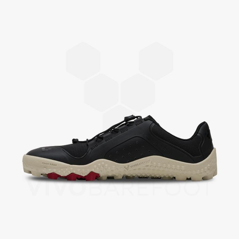 Men's Vivobarefoot Primus Trail III All Weather SG Hiking Shoes Obsidian | NZ026MM