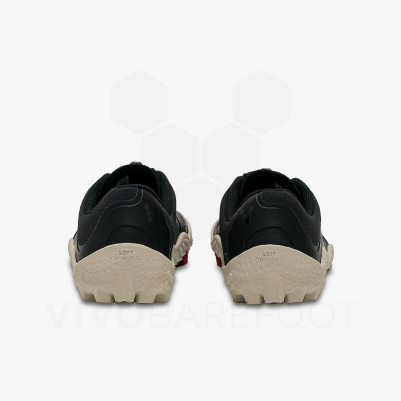 Men's Vivobarefoot Primus Trail III All Weather SG Hiking Shoes Obsidian | NZ026MM