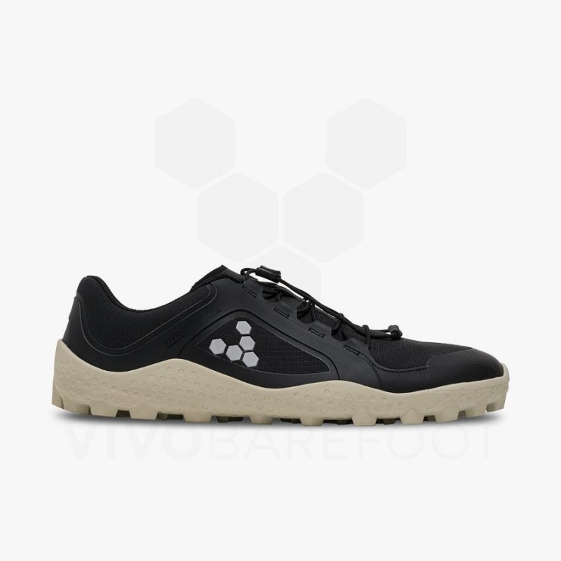 Men's Vivobarefoot Primus Trail III All Weather SG Hiking Shoes Obsidian | NZ026MM