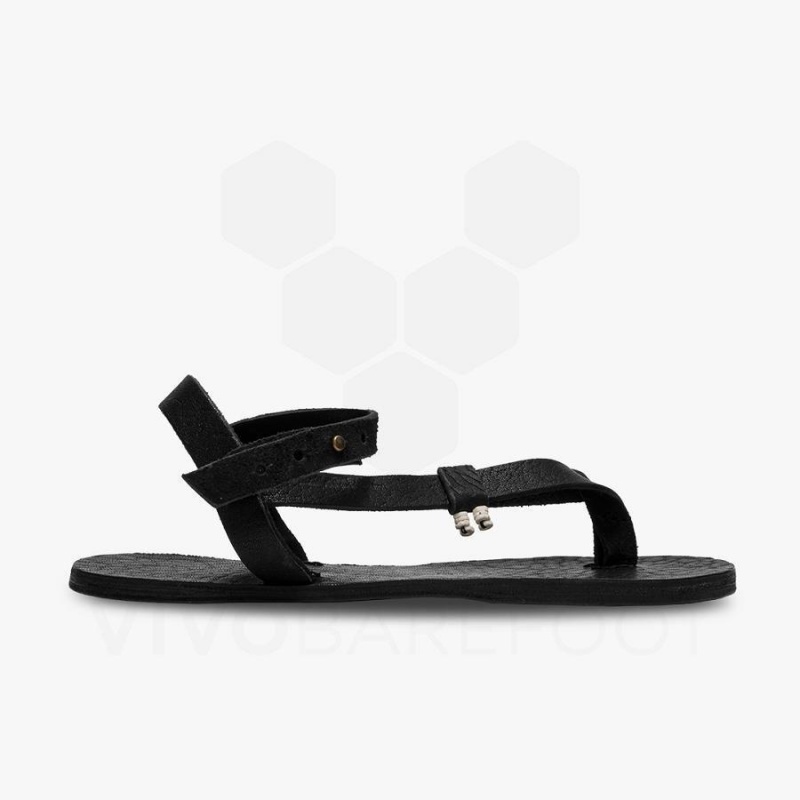 Men's Vivobarefoot San-Dal II Unisex Lifestyle Shoes Obsidian | NZ142AS