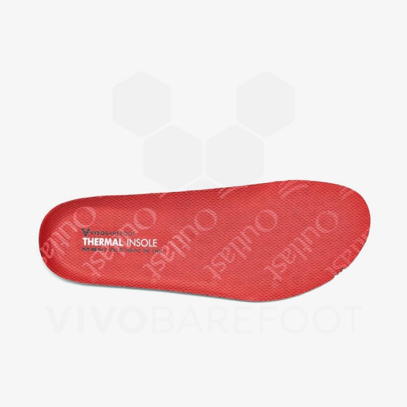 Men's Vivobarefoot Thermal Insoles Red | NZ153PV