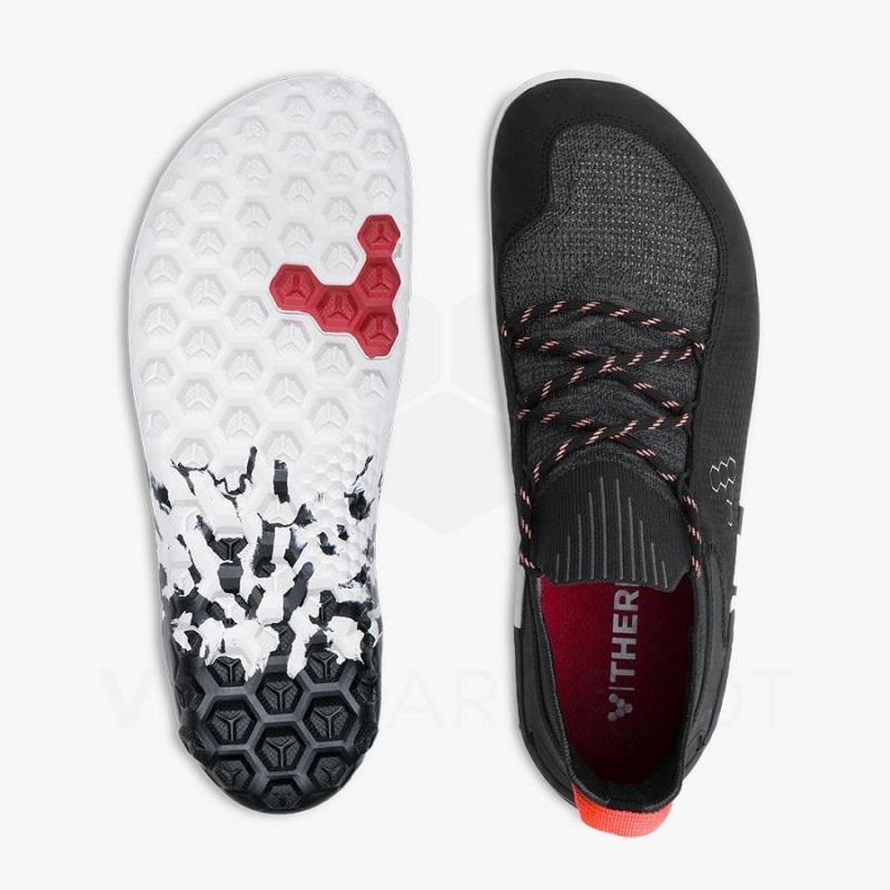 Men's Vivobarefoot Tracker Decon Low FG2 Hiking Shoes Obsidian | NZ016WH
