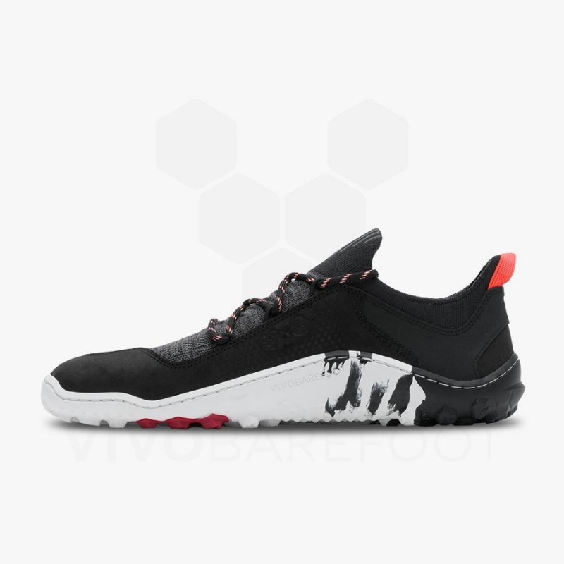 Men's Vivobarefoot Tracker Decon Low FG2 Hiking Shoes Obsidian | NZ016WH