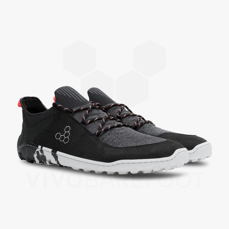 Men's Vivobarefoot Tracker Decon Low FG2 Hiking Shoes Obsidian | NZ016WH