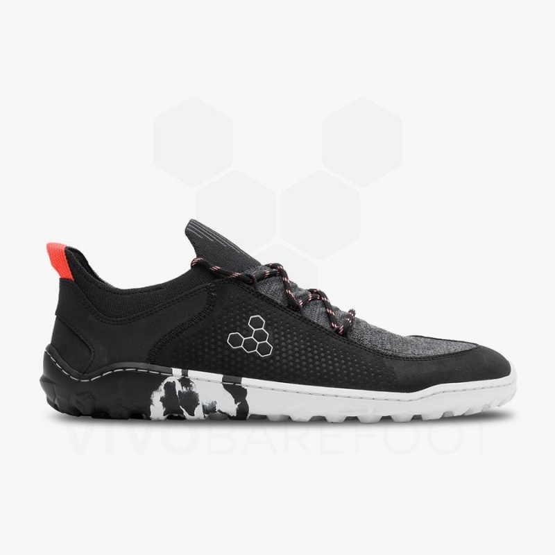 Men's Vivobarefoot Tracker Decon Low FG2 Hiking Shoes Obsidian | NZ016WH