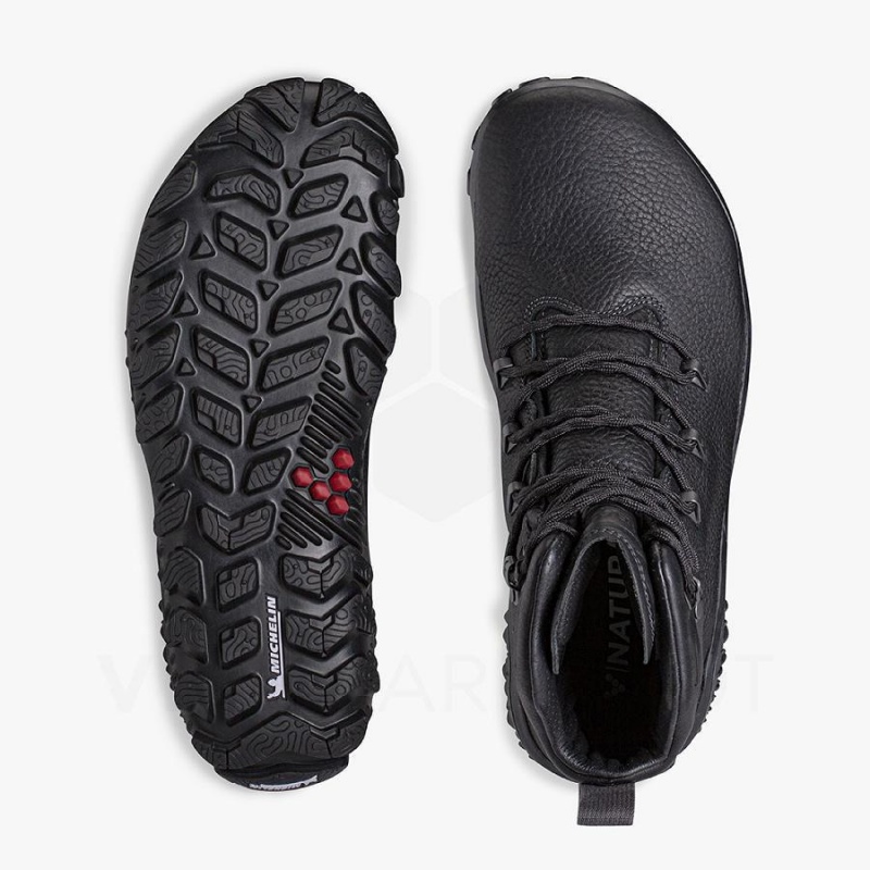 Men's Vivobarefoot Tracker Forest Esc Hiking Shoes Obsidian | NZ032GY