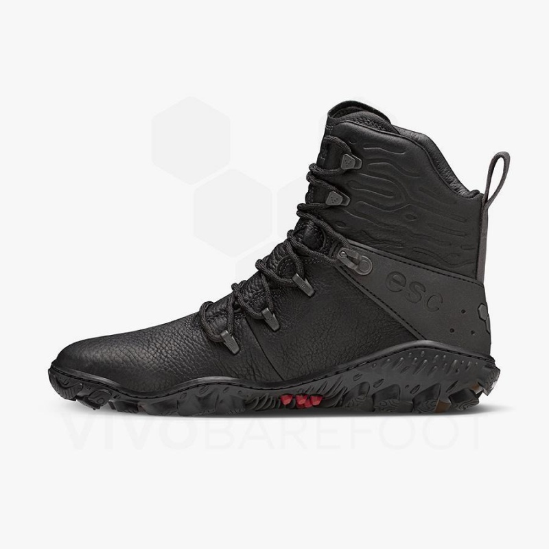 Men's Vivobarefoot Tracker Forest Esc Hiking Shoes Obsidian | NZ032GY
