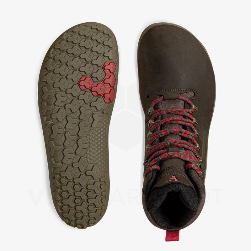 Men's Vivobarefoot Tracker II FG Hiking Shoes Taupe | NZ027LQ