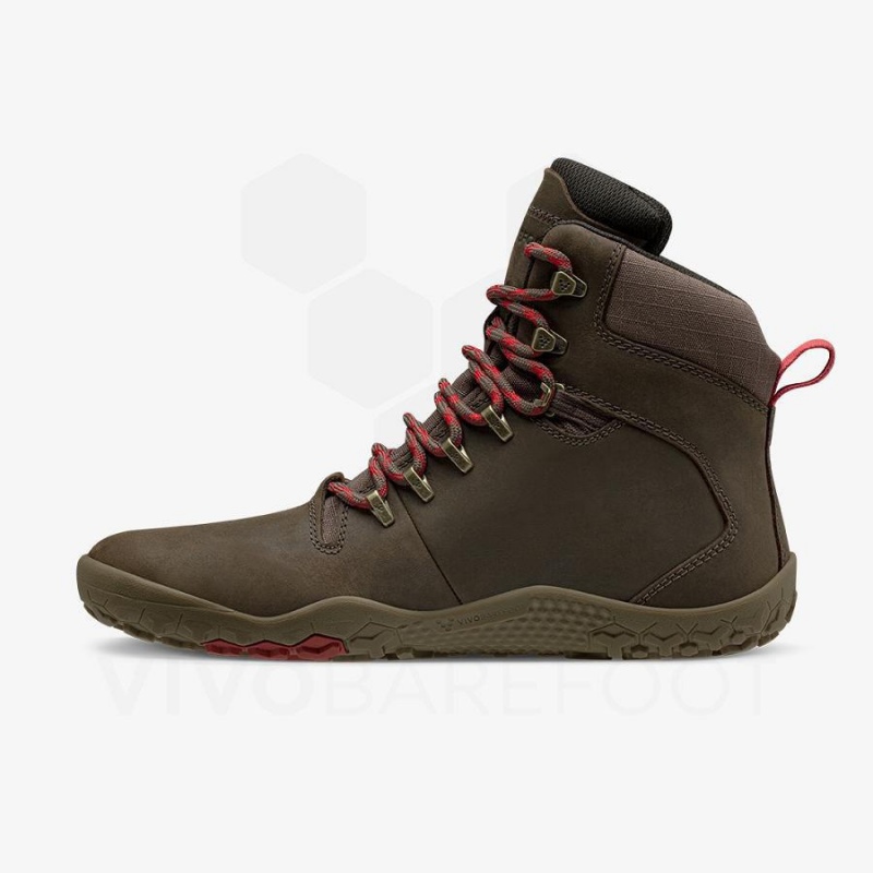 Men's Vivobarefoot Tracker II FG Hiking Shoes Taupe | NZ027LQ
