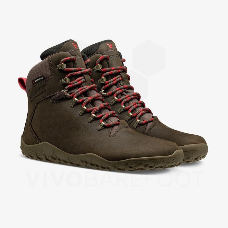 Men's Vivobarefoot Tracker II FG Hiking Shoes Taupe | NZ027LQ