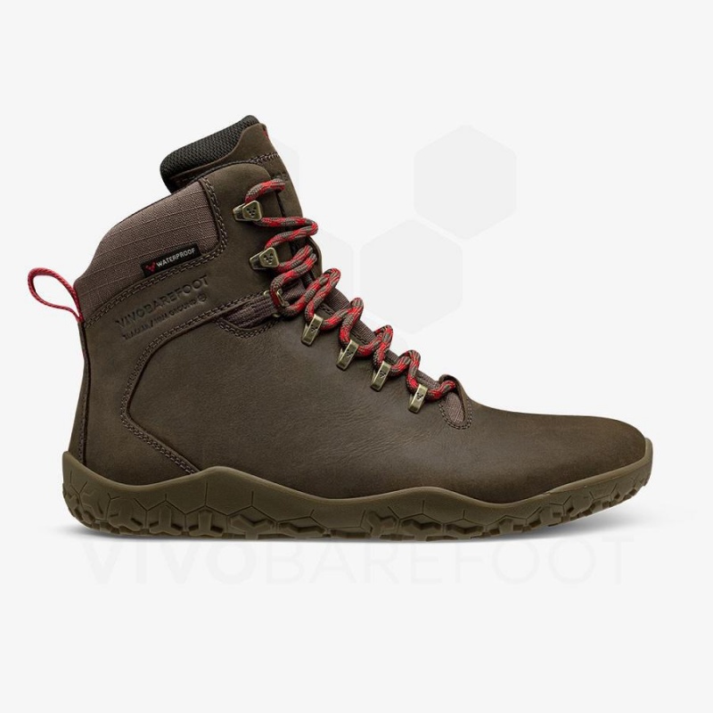 Men's Vivobarefoot Tracker II FG Hiking Shoes Taupe | NZ027LQ