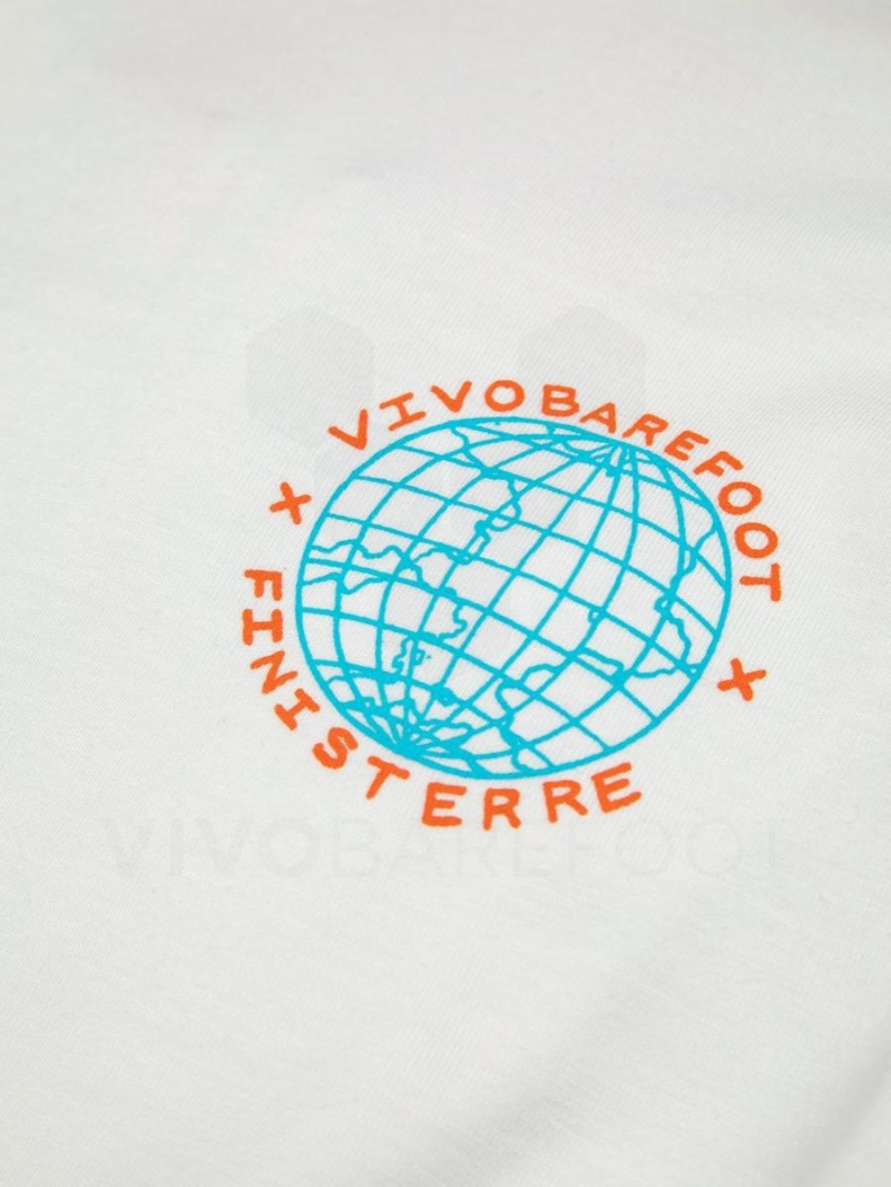 Women's Vivobarefoot Finisterre Sport T Shirts White | NZ336OB