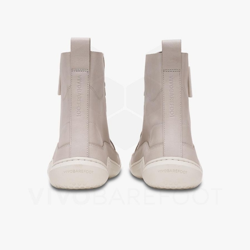Women's Vivobarefoot Gobi Boot Lifestyle Shoes Beige | NZ283PV