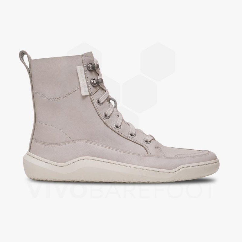 Women's Vivobarefoot Gobi Boot Lifestyle Shoes Beige | NZ283PV