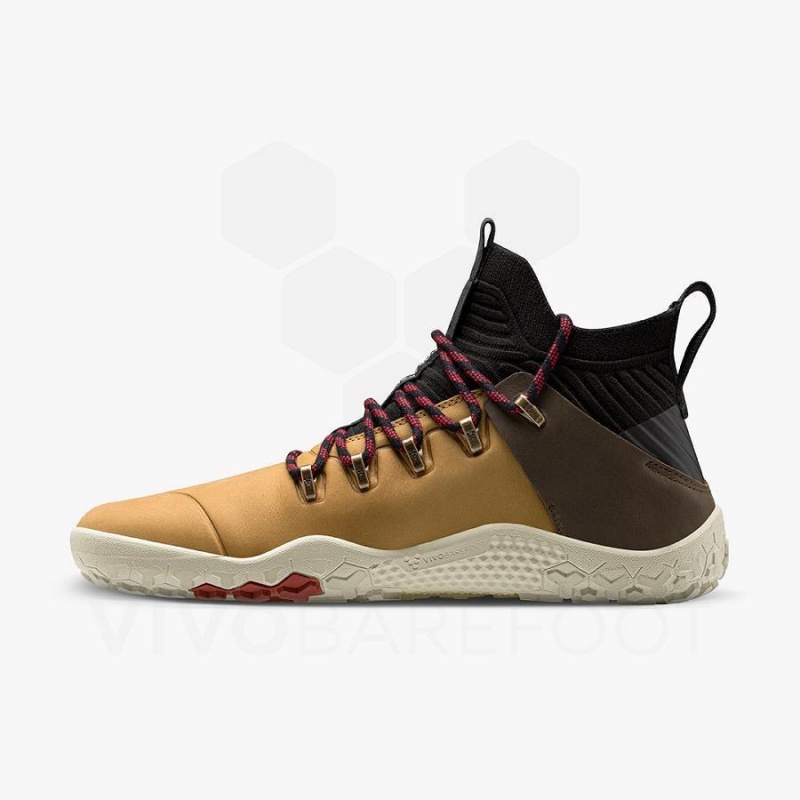 Women's Vivobarefoot Magna FG Hiking Shoes Black / Brown | NZ186IR