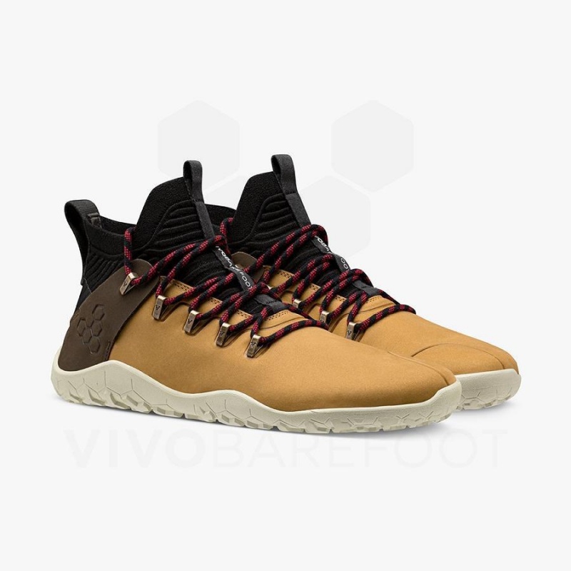 Women's Vivobarefoot Magna FG Hiking Shoes Black / Brown | NZ186IR