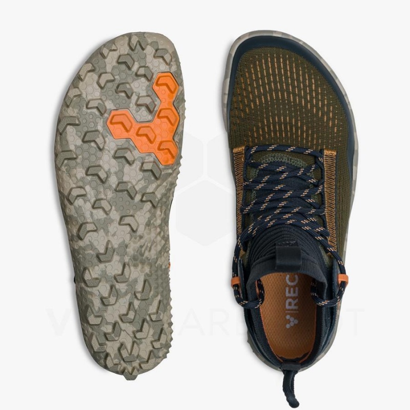 Women's Vivobarefoot Magna Lite SG Trail Running Shoes Green | NZ246AS