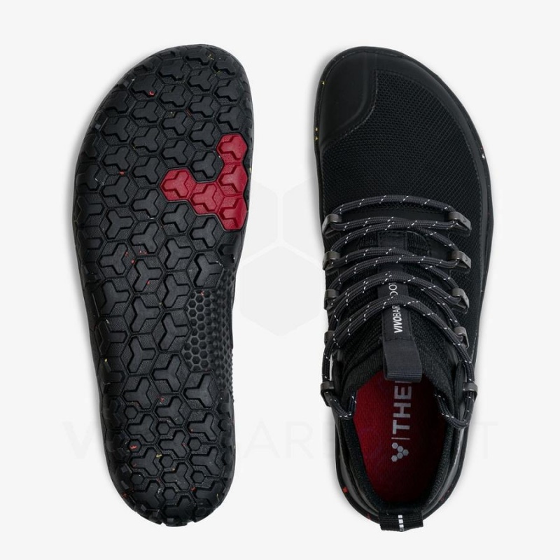 Women's Vivobarefoot Magna Trail II FG Hiking Shoes Obsidian | NZ195ZD