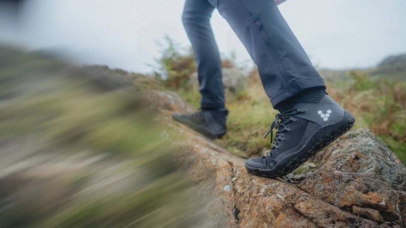 Women's Vivobarefoot Magna Trail II FG Hiking Shoes Obsidian | NZ195ZD