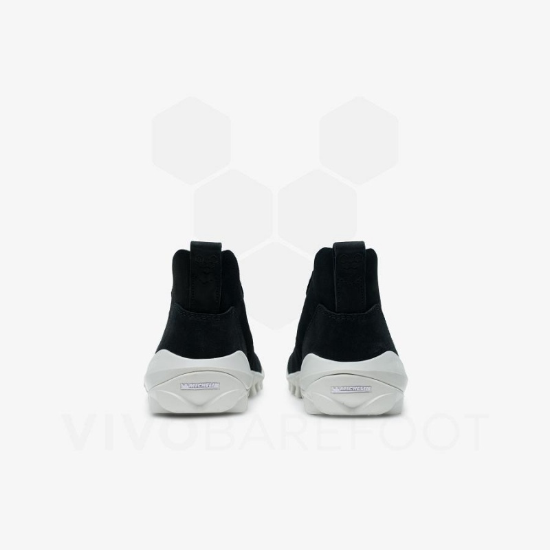 Women's Vivobarefoot Novus Mid Hiking Shoes Obsidian | NZ209LQ