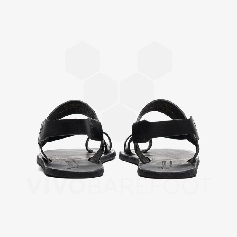 Women's Vivobarefoot Opanka Sandal Lifestyle Shoes Black | NZ306SZ