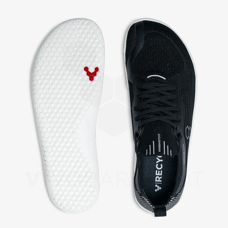 Women's Vivobarefoot Primus Lite Knit Training Shoes Obsidian | NZ256QC