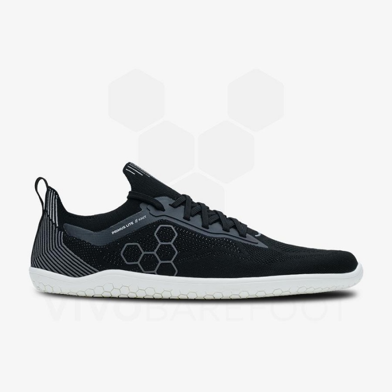 Women's Vivobarefoot Primus Lite Knit Training Shoes Obsidian | NZ256QC