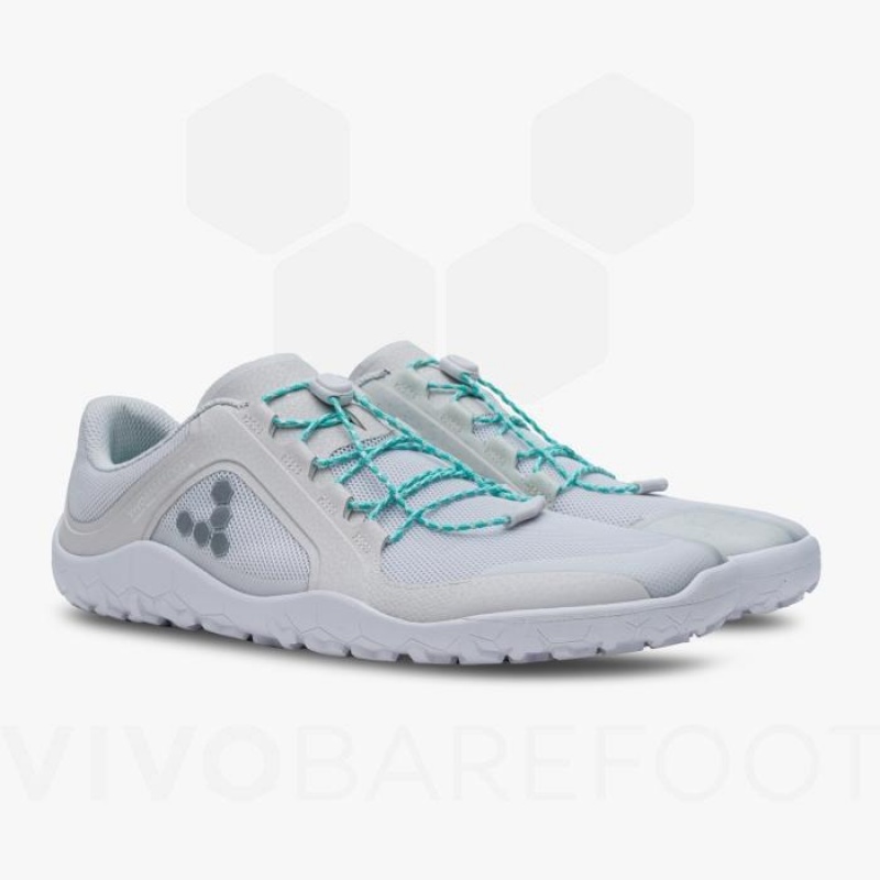Women's Vivobarefoot Primus Trail II FG Training Shoes Silver | NZ275XG