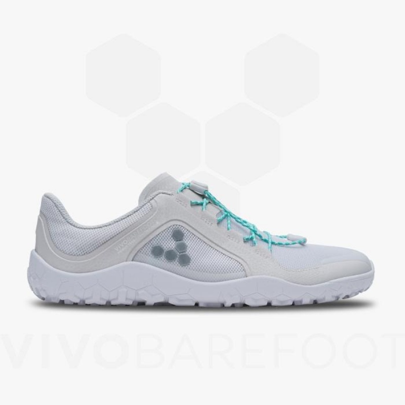 Women's Vivobarefoot Primus Trail II FG Training Shoes Silver | NZ275XG