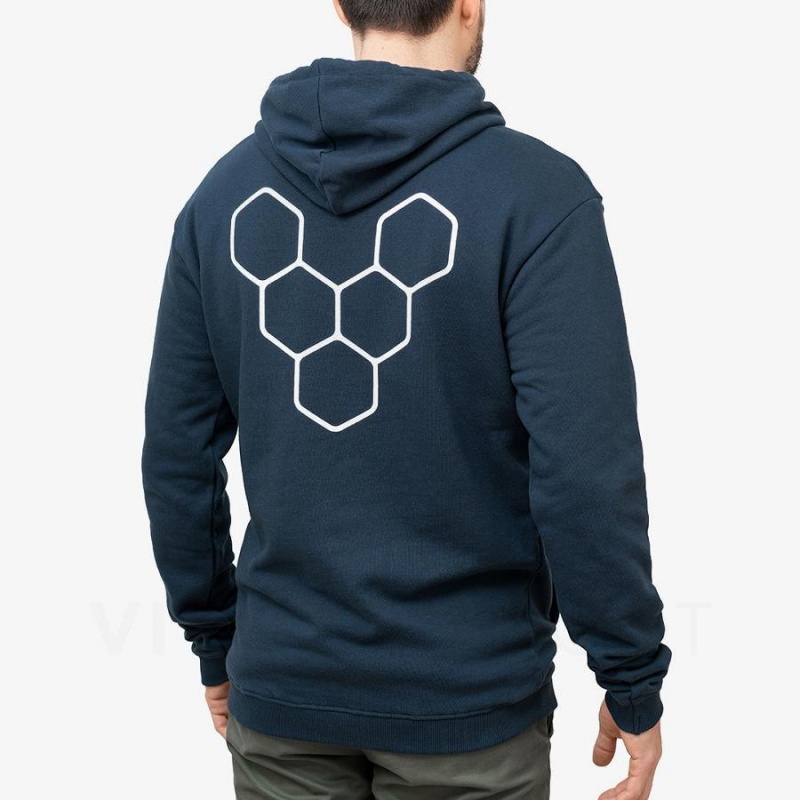Women's Vivobarefoot Rapanui Hoodie Navy | NZ343HT
