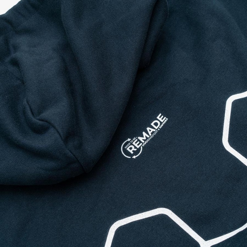 Women's Vivobarefoot Rapanui Hoodie Navy | NZ343HT