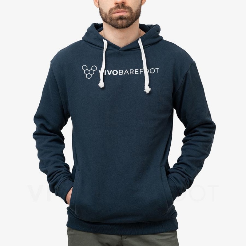 Women's Vivobarefoot Rapanui Hoodie Navy | NZ343HT